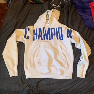 White champion hoodie